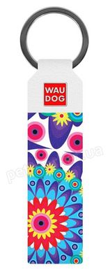 Collar WauDog Design Цветы - ключница, черный Petmarket