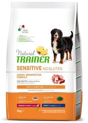 Trainer Natural SENSITIVE Adult Medium & MAXI with Duck - корм для собак средних и крупных пород с чувствительным пищеварением (утка) - 12 кг Petmarket