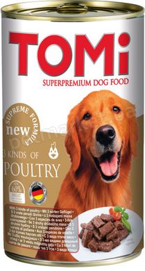 TOMi 3 Kinds of Poultry - 3 види птиці - вологий корм для собак, 400 г Petmarket