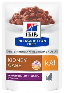 Hill&rsquo;s PD k/d - влажный корм для поддержания функции почек у кошек (говядина) - 85 г Petmarket