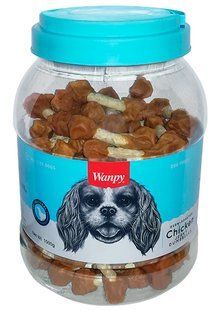 Wanpy Chicken Jerky Dumbbells - Кістка-гантель з в'яленою куркою - ласощі для собак, 850 г Petmarket