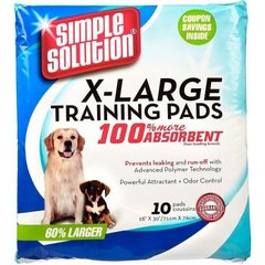 Simple Solution X-LARGE Training Pads гигиенические пеленки для собак и щенков - 71x76 см / 10 шт. Petmarket