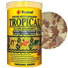 Tropical TROPICAL - высокобелковый основной корм для всеядных и плотоядных рыб - 100 г Petmarket