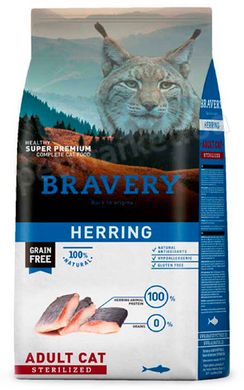 Bravery Herring Sterilized корм для стерилизованных кошек (сельдь), 7 кг Petmarket