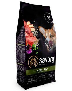 Savory All Breed Sterilised rich in Fresh Turkey &ndash; корм для стерилизованных собак всех пород (индейка) Petmarket