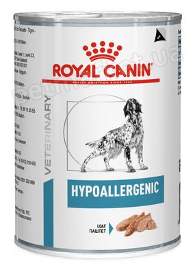 Royal Canin Hypoallergenic лечебный влажный корм для собак при пищевой аллергии - 400 г x 12 шт. % Petmarket