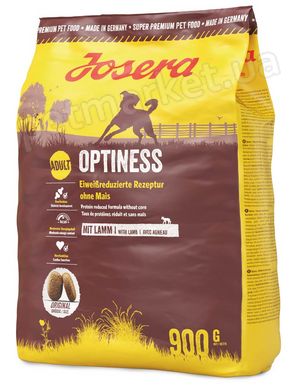 Josera Optiness - корм з низьким вмістом протеїну для собак (ягня) - 900 г Petmarket