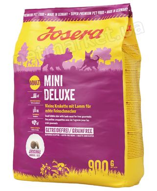 Josera MINI DELUXE - беззерновий корм для собак дрібних порід (ягня/картофель) - 900 г Petmarket