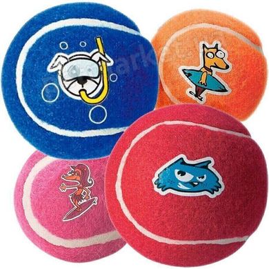 Rogz MOLECULE BALL M - теннисный мяч - игрушка для мелких и средних пород собак - оранжевый Petmarket