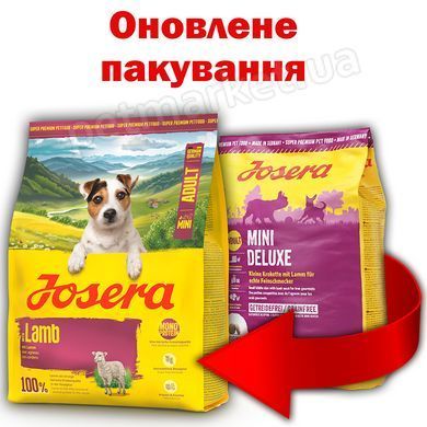 Josera Mini Lamb (MiniDeluxe) - беззерновой корм для собак мелких пород (ягненок/картофель) - 900 г Petmarket