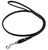 Collar WauDog SOFT - кожаный круглый поводок для собак - 183 см/4 мм, Черный Petmarket