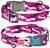 Collar Waudog КАМО - нейлоновий нашийник для собак - 24-40 см, Рожевий Petmarket