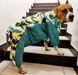 Dobaz RUIS PET Skier - зимовий комбінезон для великих собак - зелений, 5XL %