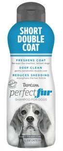 TropiClean Perfect Fur Short Double Coat - шампунь для собак із короткою шерстю Petmarket