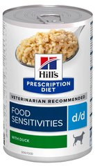Hill's Prescription Diet D/D Food Sensitivities - лечебный влажный корм для собак с кормовой непереносимостью (утка) Petmarket