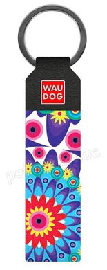 Collar WauDog Design Цветы - ключница, черный Petmarket