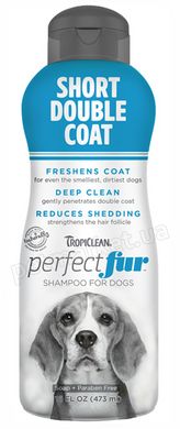 TropiClean Perfect Fur Short Double Coat - шампунь для собак із короткою шерстю Petmarket