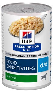 Hill's Prescription Diet D/D Food Sensitivities - лікувальний вологий корм для собак з кормовою непереносимістю (качка) Petmarket