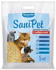 SaniPet древесный наполнитель для животных - 5 кг Petmarket