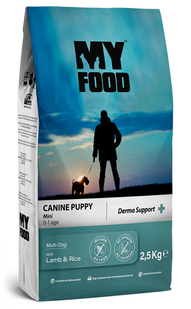Myfood Puppy Mini Derma Support Lamb & Rice - корм для щенков мелких пород (ягенок/рис) Petmarket