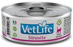 Farmina VetLife Struvite влажный корм для кошек для растворения струвитных уролитов, 85 г Petmarket