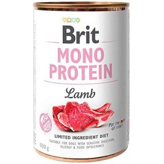 Brit MONO PROTEIN Lamb - консервы для собак (ягненок) - 400 г х12 шт Petmarket