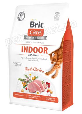 Brit Care Grain Free INDOOR Anti-Stress - беззерновий корм для котів при стресі - 7 кг Petmarket