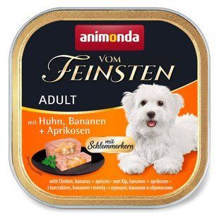 Animonda Vom Feinsten Adult Chicken, Bananas & Apricots - консерви для собак (курка/банани/абрикоси), 150 г Petmarket