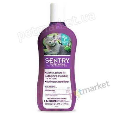Sentry PURRSCRIPTIONS Flea & Tick Shampoo - шампунь від бліх і кліщів для кішок Petmarket
