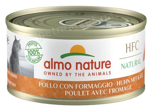 Almo Nature HFC Natural Курка/сир - вологий корм для котів, 70 г Petmarket
