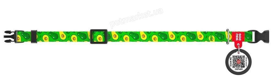 Collar WAUDOG Nylon Авокадо - нейлоновий нашийник для собак та котів - 20-30 см Petmarket