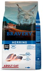 Bravery Herring сухий беззерновий корм для котів (оселедець), 7 кг Petmarket