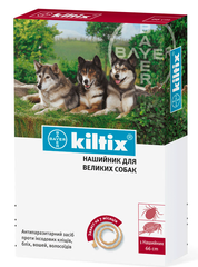Bayer KILTIX - ошейник от блох и клещей для собак крупных пород - 66 см % Petmarket