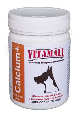 VitamAll Calcium Plus - вітамінно-мінеральний комплекс для собак та котів - 300 г Petmarket