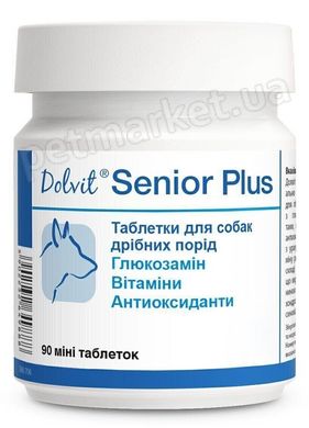Dolfos DolVit Senior Plus Mini мультивитамины для пожилых собак мини пород, 90 табл. Petmarket