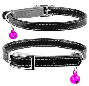 Collar WAUDOG Glamour - шкіряний нашийник для котів та кошенят, 22-30 см, ментоловий Petmarket