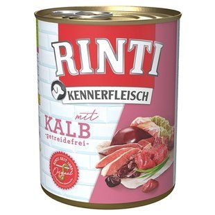 Rinti Kennerfleisch mit Kalb - Ринти Телятина - беззерновой влажный корм для собак Petmarket