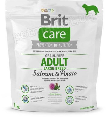 Brit Care Grain-free ADULT Large BREED - беззерновий корм для собак великих порід (лосось/картопля) - 3 кг Petmarket