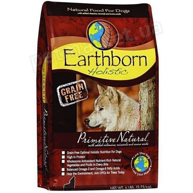 Earthborn Holistic PRIMITIVE NATURAL - беззерновой корм для собак всех пород (индейка/курица) - 12 кг Petmarket