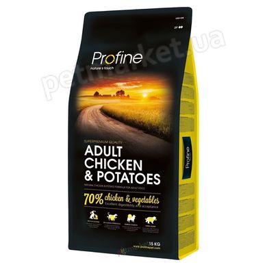 Profine Adult Chicken & Potatoes - корм для собак всех пород (курица/картофель) - 15 кг Petmarket