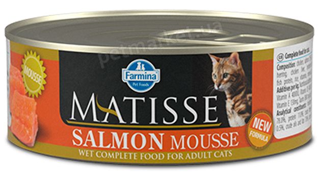 MATISSE Salmon вологий корм для котів, мус з лососем - 85 г Petmarket