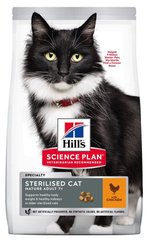 Hill's Science Plan MATURE 7+ Sterilised Cat корм для стерилизованных котов и кошек от 7 лет (курица) - 3 кг % Petmarket