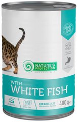 Nature's Protection with White Fish влажный корм с белой рыбой для кошек - 400 г Petmarket