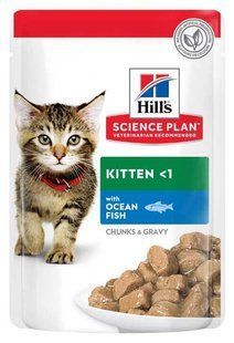 Hill's Science Plan Feline Kitten Ocean Fish - влажный корм для котят (океаническая рыба) - 85 г Petmarket