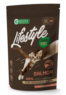 Nature's Protection Lifestyle GF Salmon Kitten беззерновий корм для кошенят (лосось) - 7 кг Petmarket