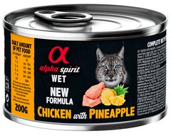 Alpha Spirit Adult Cat Chicken & Paineapple - консервы для кошек (курица/ананас) Petmarket