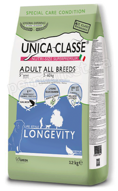 Gheda Unica Classe Adult All Breeds Longevity Salmon - корм для літніх собак (лосось) Petmarket