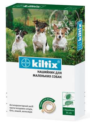 Bayer KILTIX - ошейник от блох и клещей для собак мелких пород - 35 см % Petmarket