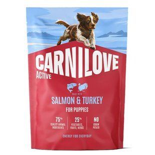 Carnilove Active Salmon & Turkey Puppy - беззерновой корм для щенков всех пород (лосось/индейка) Petmarket