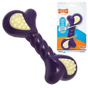 Nylabone Puppy Chew Double Action - жувальна іграшка для цуценят (смак бекону) Petmarket